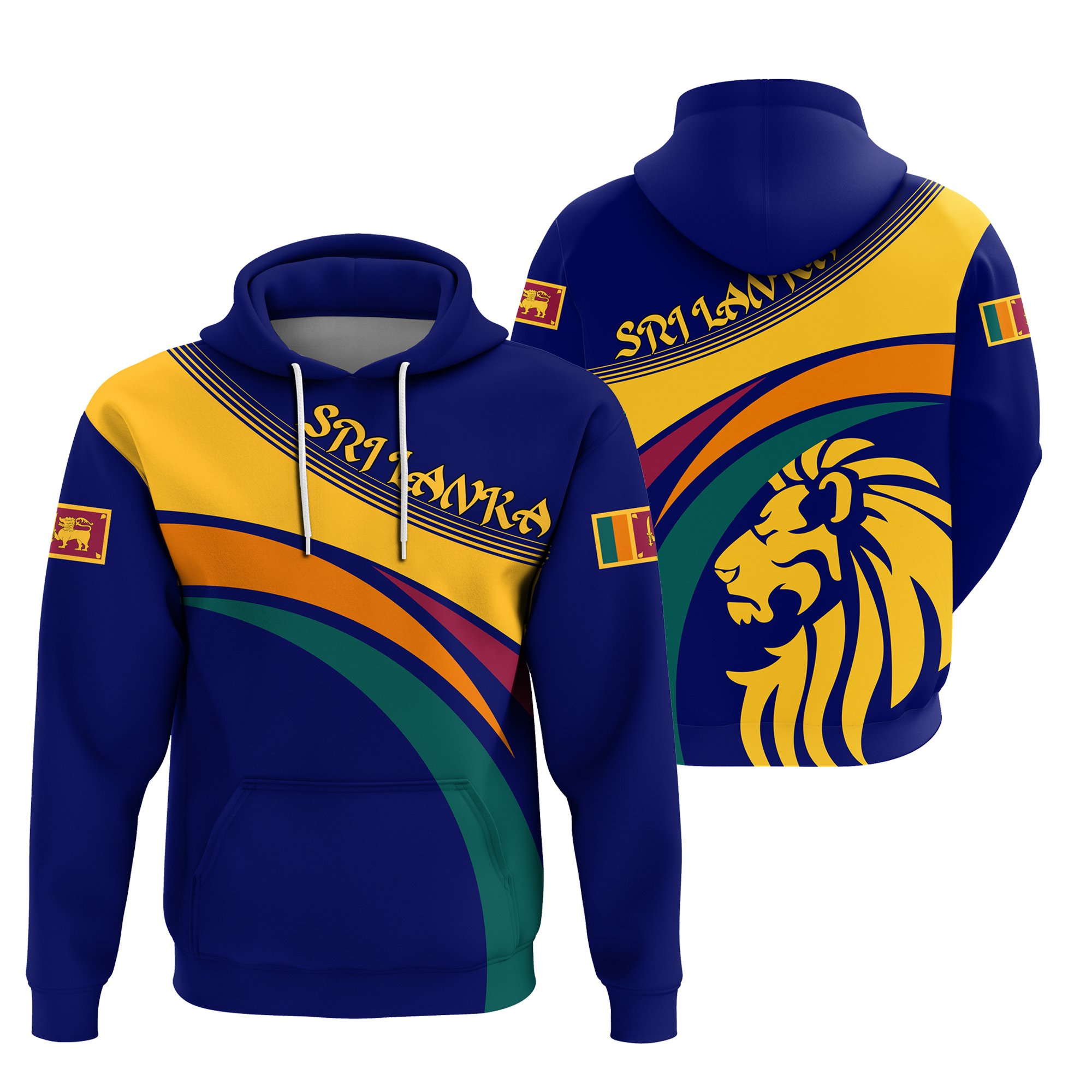 Sri Lanka Lion Hoodie bliceshirt
