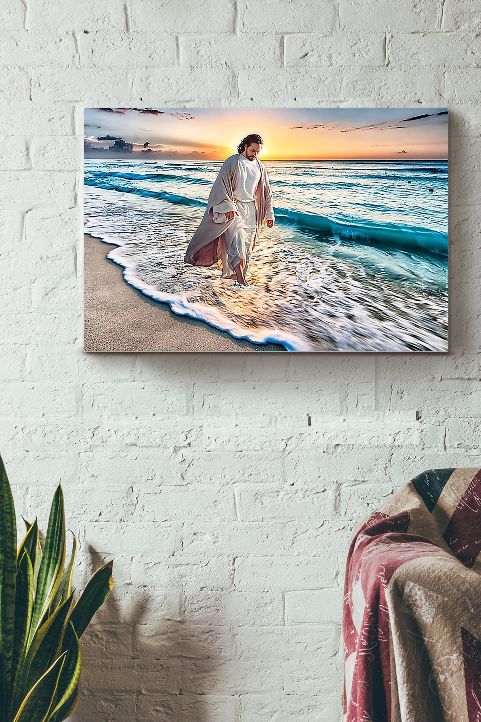 Jesus Walk Through The Sea Poster DRGGR