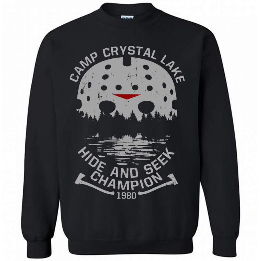 Camp Crystal Lake Hide And Seek Champion 1980 Gildan Crewneck
