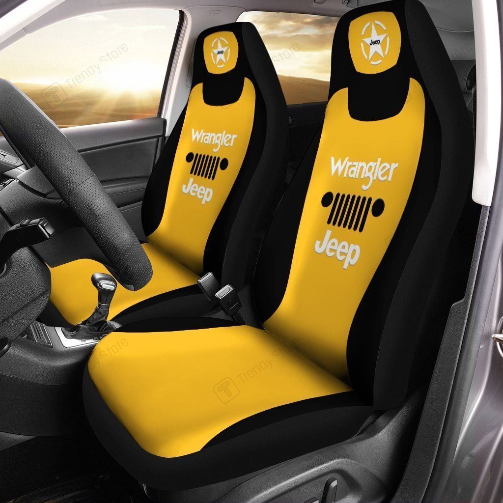 JEEP WRANGLER CAR SEAT COVER (SET OF 2) VER1 (YELLOW) Fashionspicex Shop