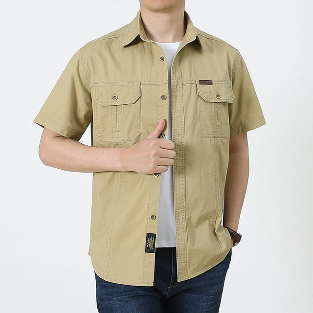 Cotton Outdoor Short Sleeve Shirt ReadingLLC