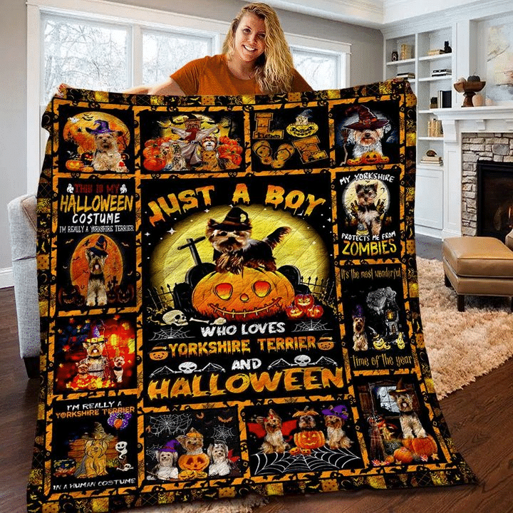 Yorkshire Halloween Quilt Blanket Varundayal Shop