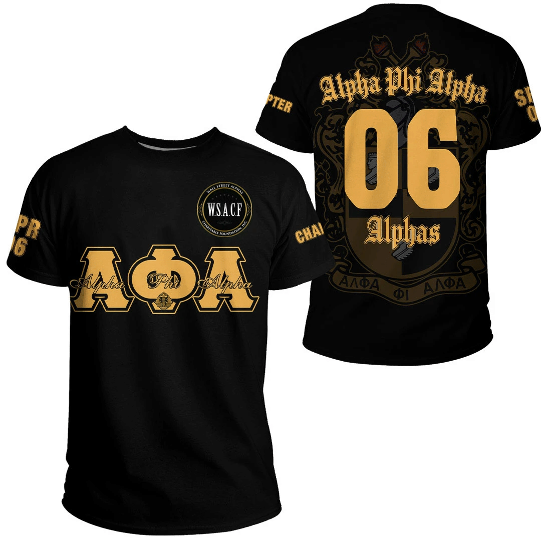 Fraternity Tshirt Alpha Phi Alpha Wall Street Alphas Tshirt BRANDAX