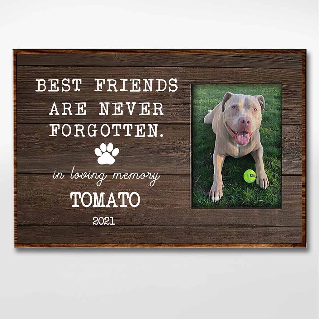 Best Friends Are Never Personalized Dog Poster 102021