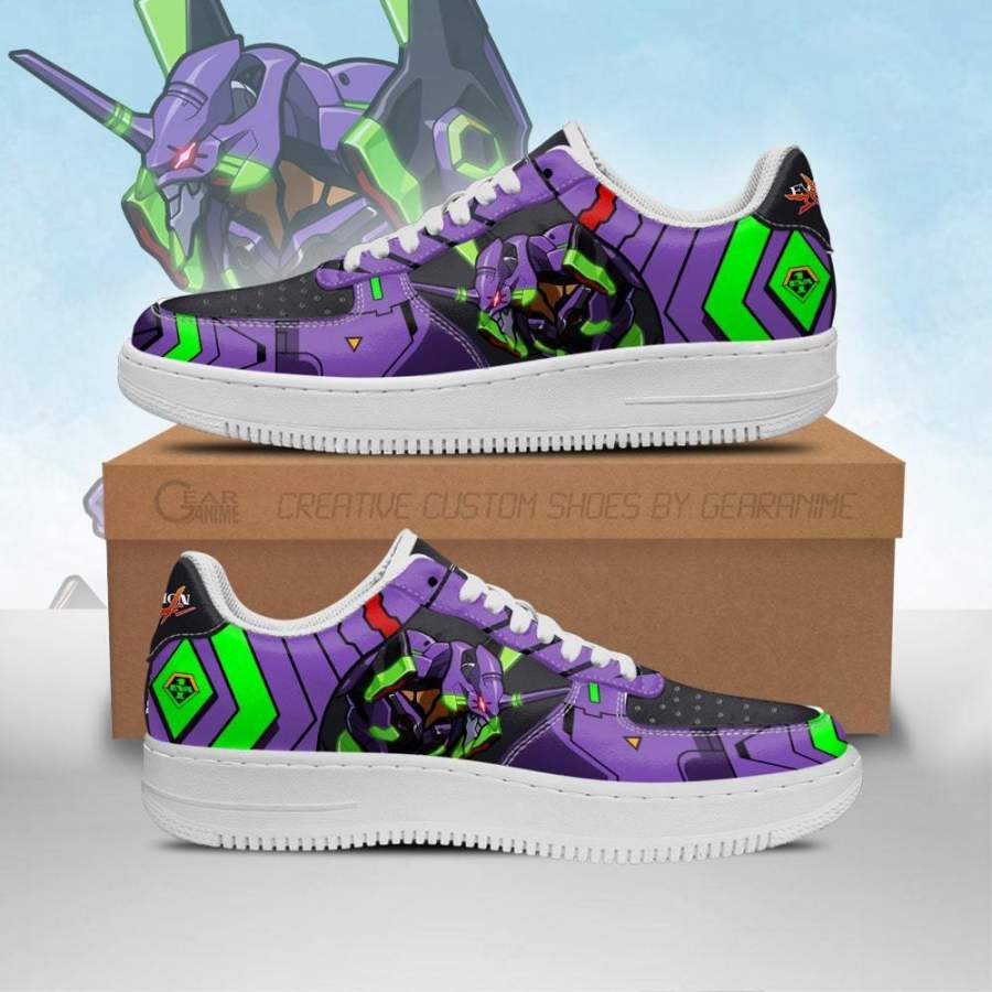 Evangelion Unit01 Air Sneakers Neon Genesis Evangelion Shoes Pzjoy Store