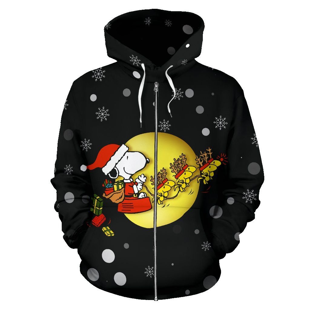 Snoopy Christmas ZipUp Hoodie 4