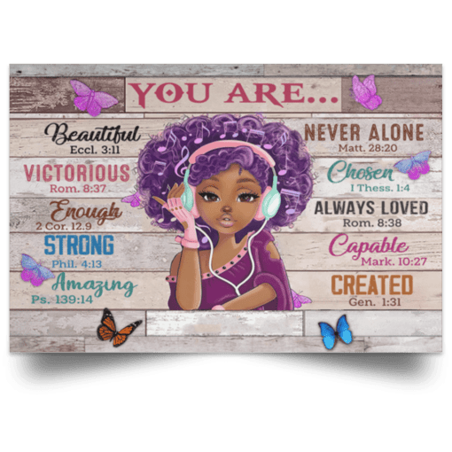 Black Girl You Are Beautiful, Black Teenage Girl Poster, African American Girl Print Poster