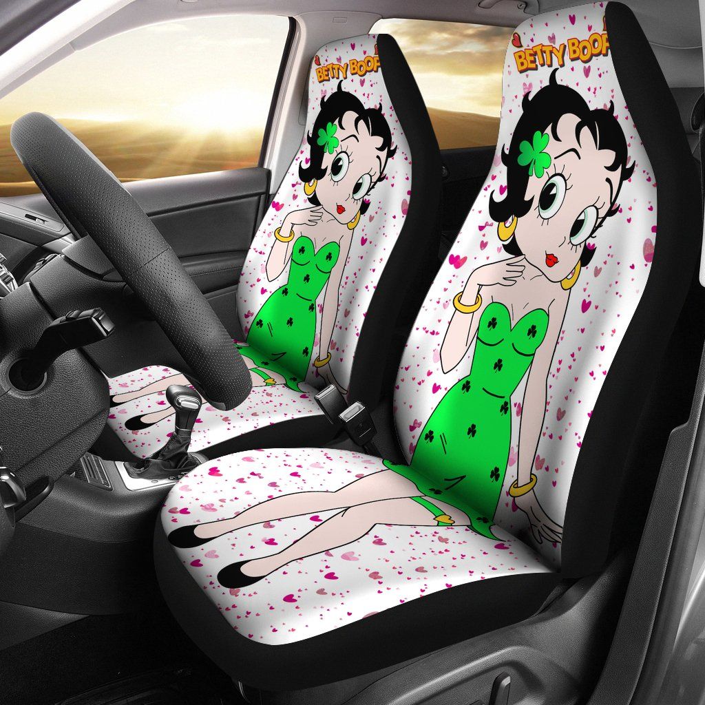 Green Betty Boop Car Seat Covers EmprintsTOP