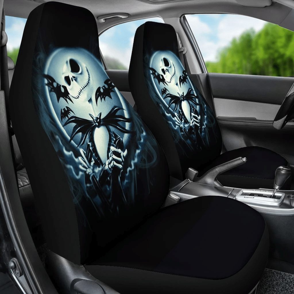 Jack Skellington Car Seat Cover Ver 69 (Set Of 2) Jamestees Store