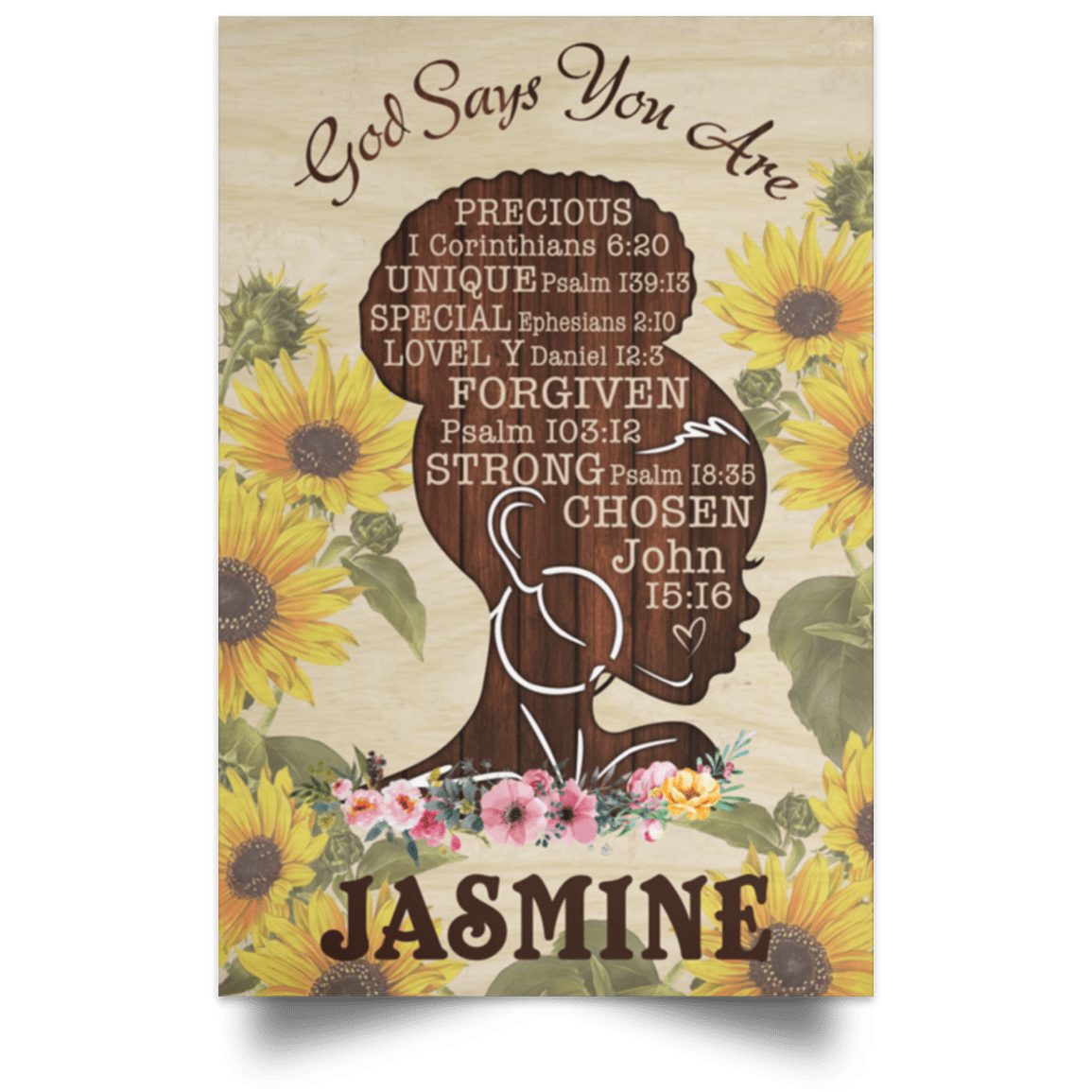 Poster Personalized Africa God Says You Are Poster Art Design