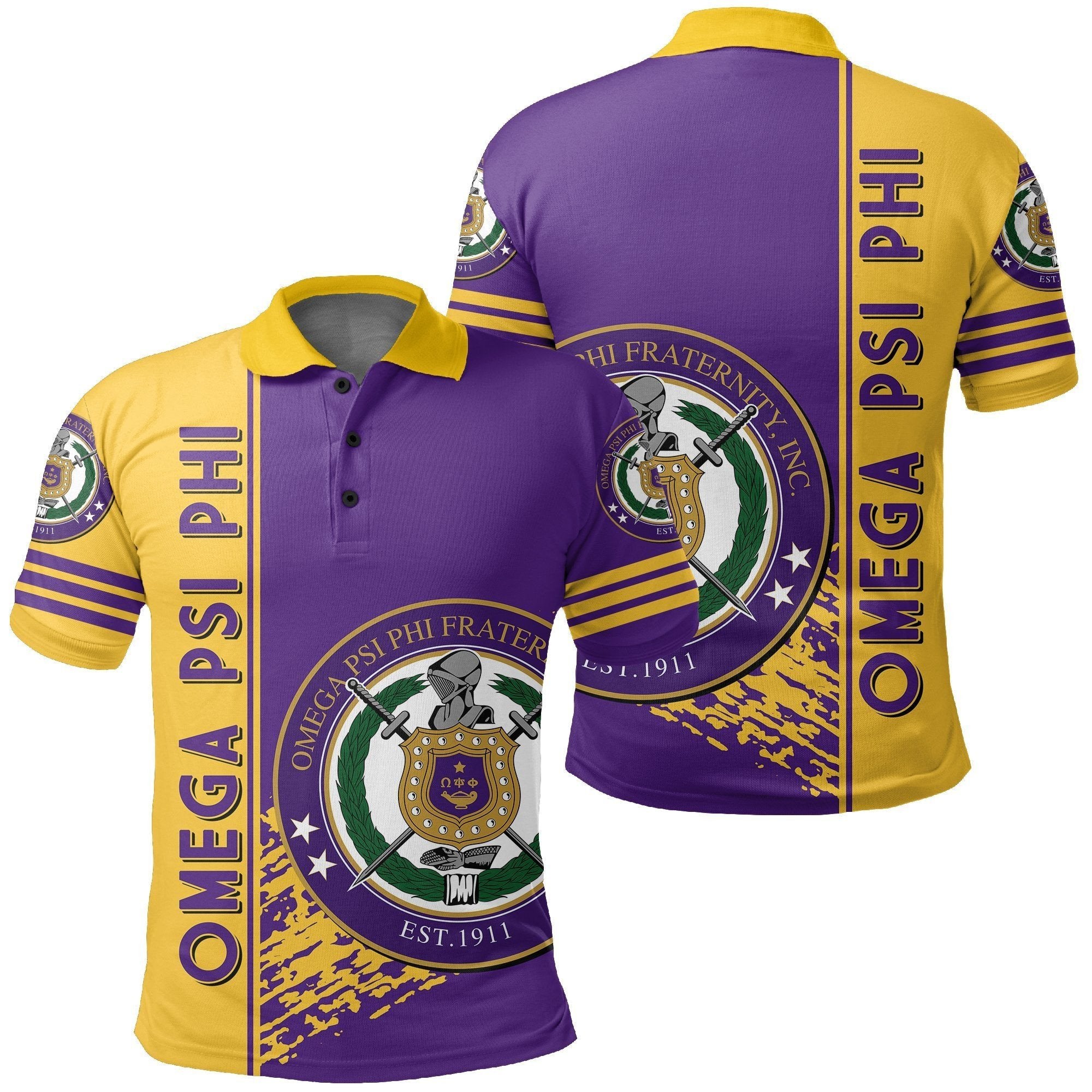 Fraternity Polo Shirt Omega Psi Phi Polo Shirt Quarter Style