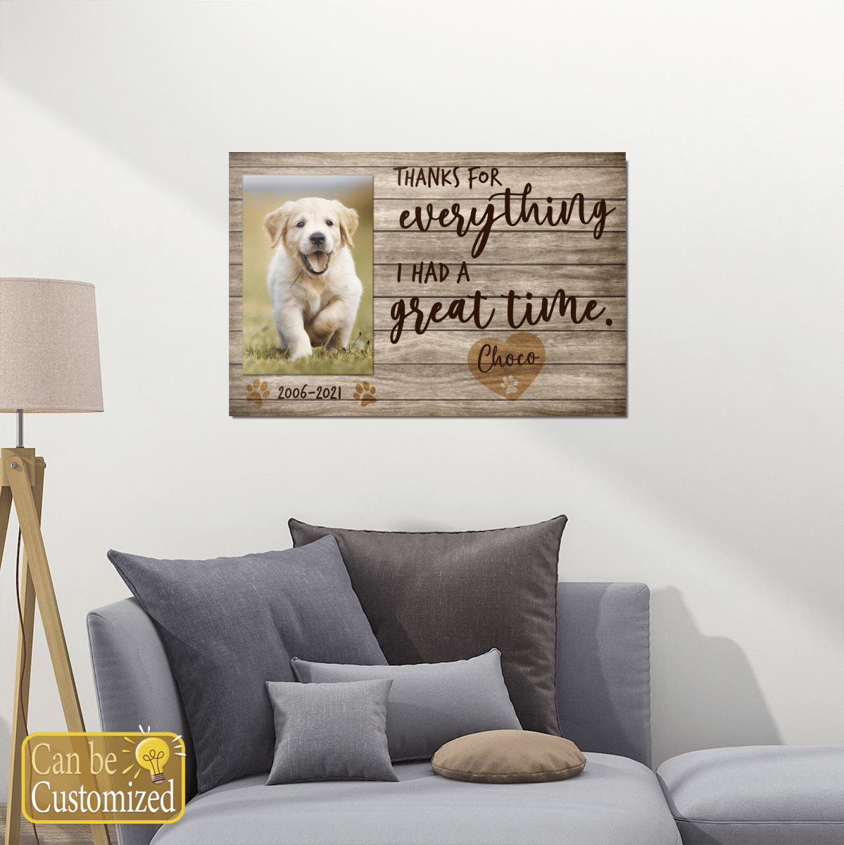 Thanks For Everything I Had A Great Time Personalized Pet Memorial