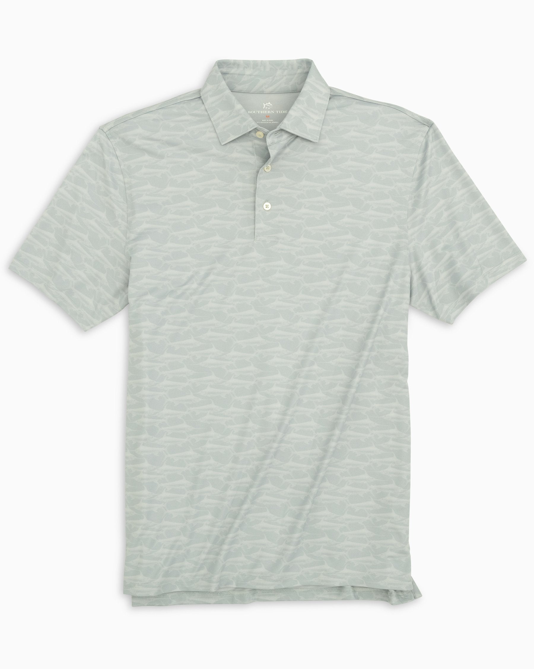 Driver Swordfish Print Performance Polo Shirt Amzprinted