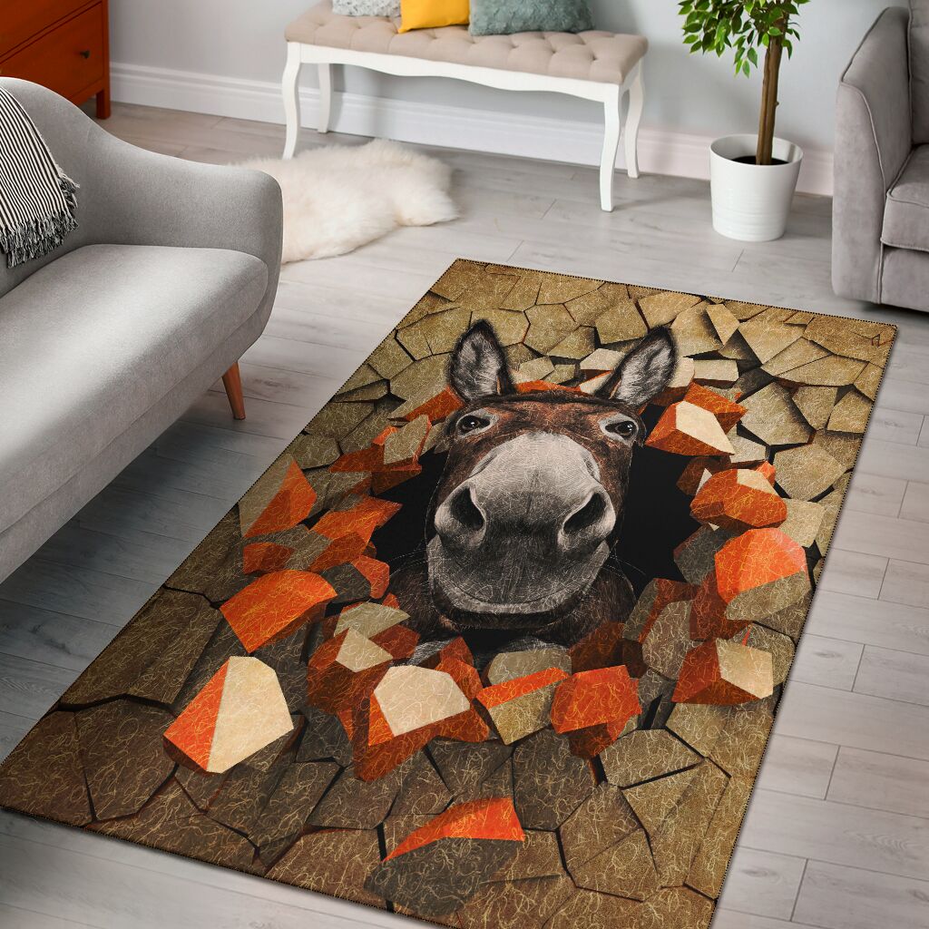 Peeking Donkey Donkey Rug 0622 Corethermax