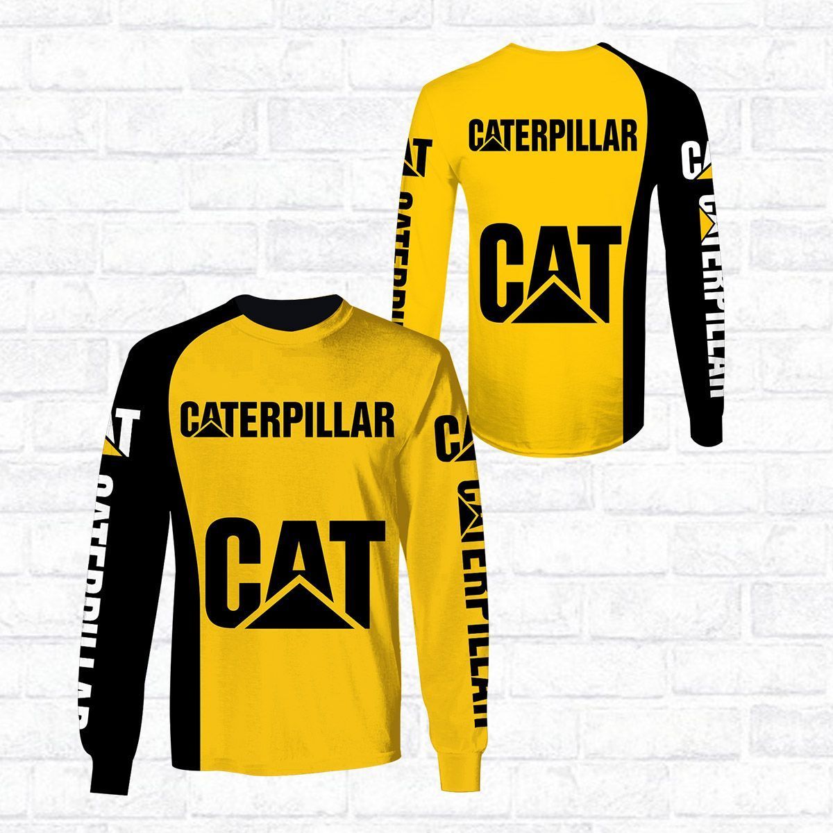 3D All Over Printed Caterpillar Shirts Ver1 (Yellow) Zeleton Store
