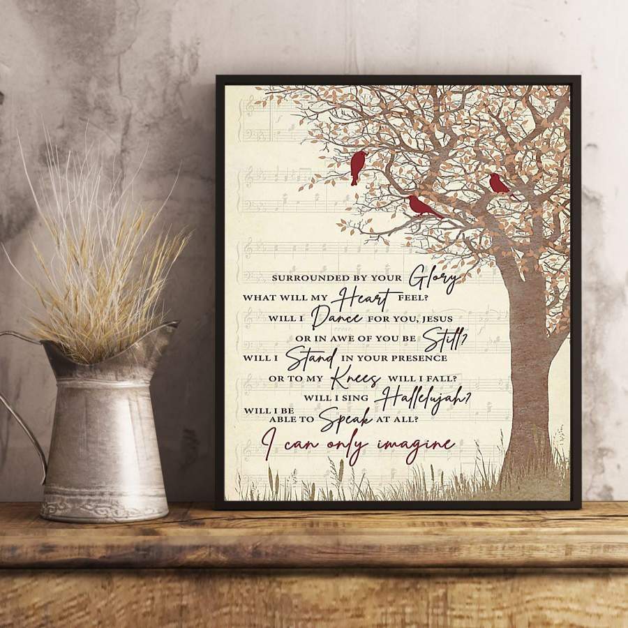 MercyMe Poster I Can Only Imagine Lyrics Signatures Poster Bedroom Wall