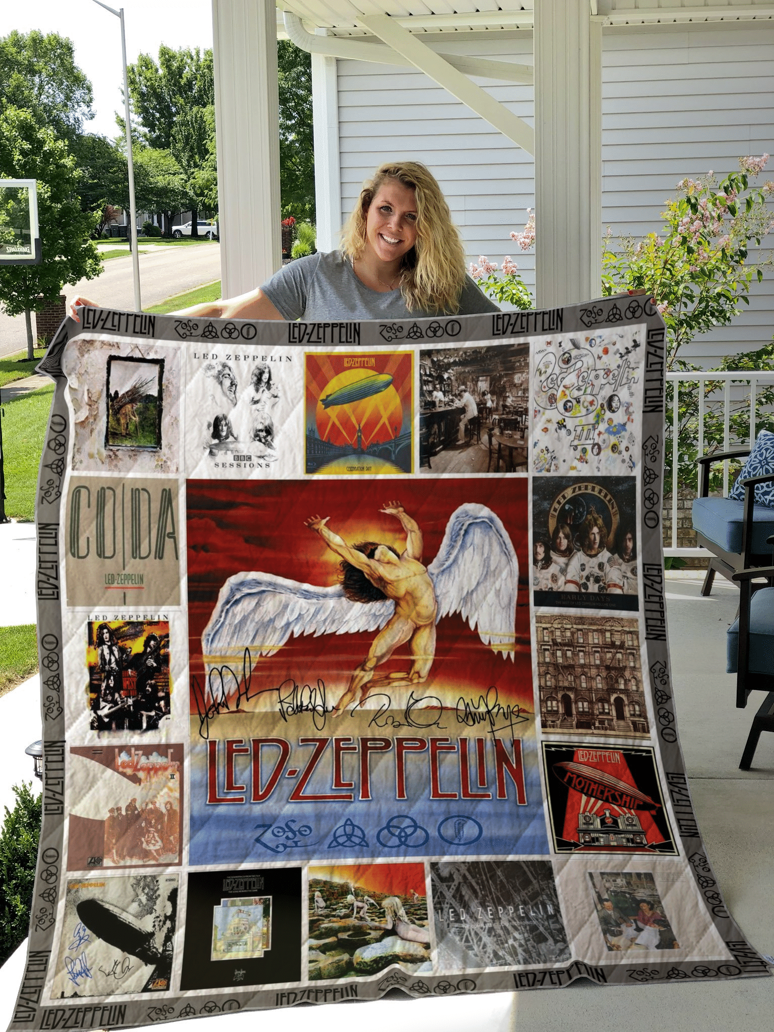 Led Zeppelin Albums Cover Poster Quilt Ver 2 DHC22115721TD Poster Art