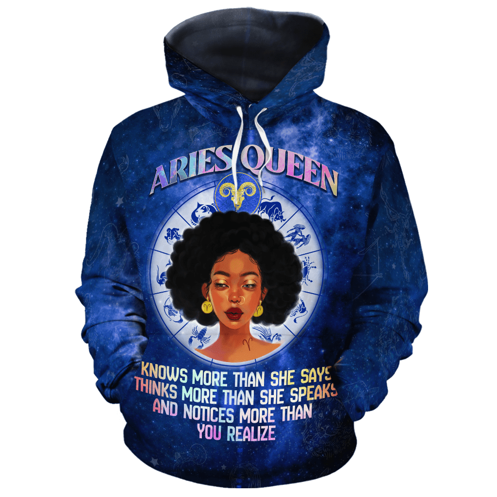 Greek Life Hoodie Aries Queen Fleece Hoodie Karipun