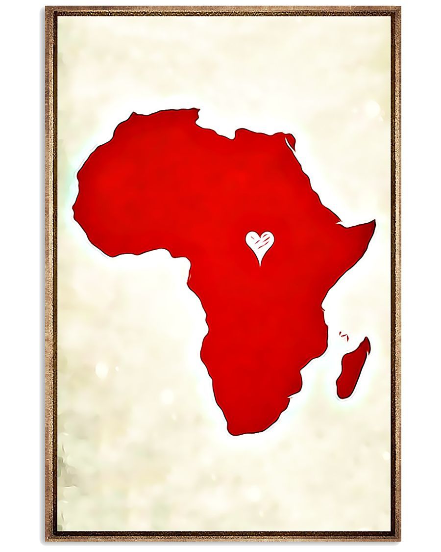African Black Art Map Of Africa 4 Vertical Canvas And Poster Wall