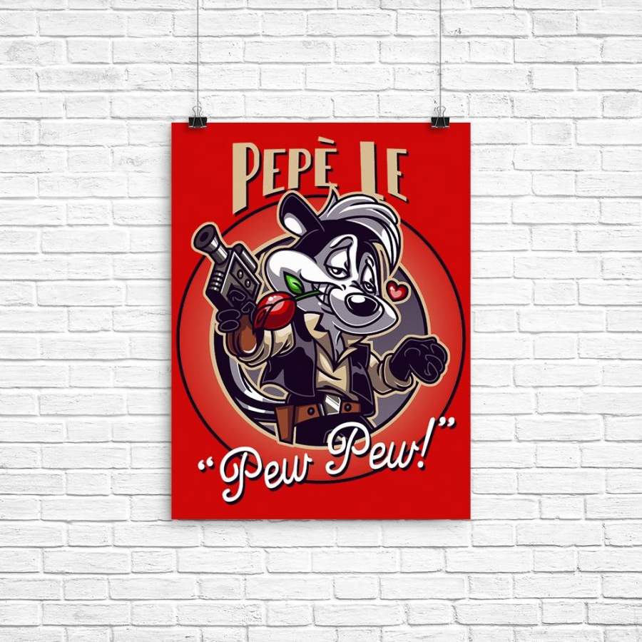 Pepe le Pew Pew Poster Poster Art Design