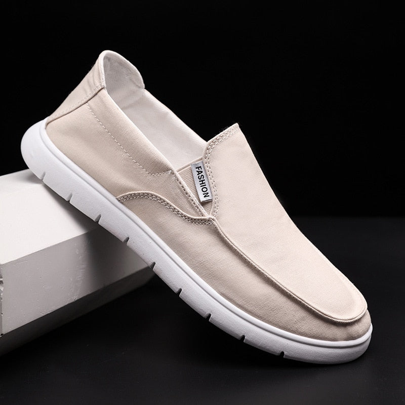 Microdeer 2022 Fashion SlipOn Men'S Canvas Shoes Breathable