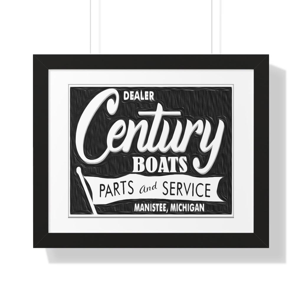 Vintage Century Boat Parts Sign Framed Horizontal Poster Poster Art