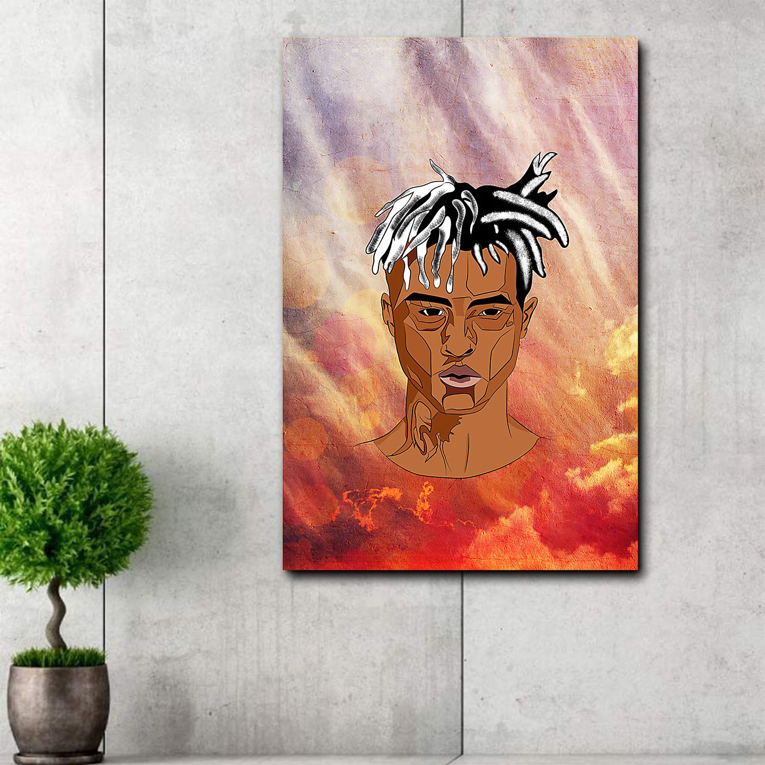 African Painting Poster Black Man African Wall Art For Living Room