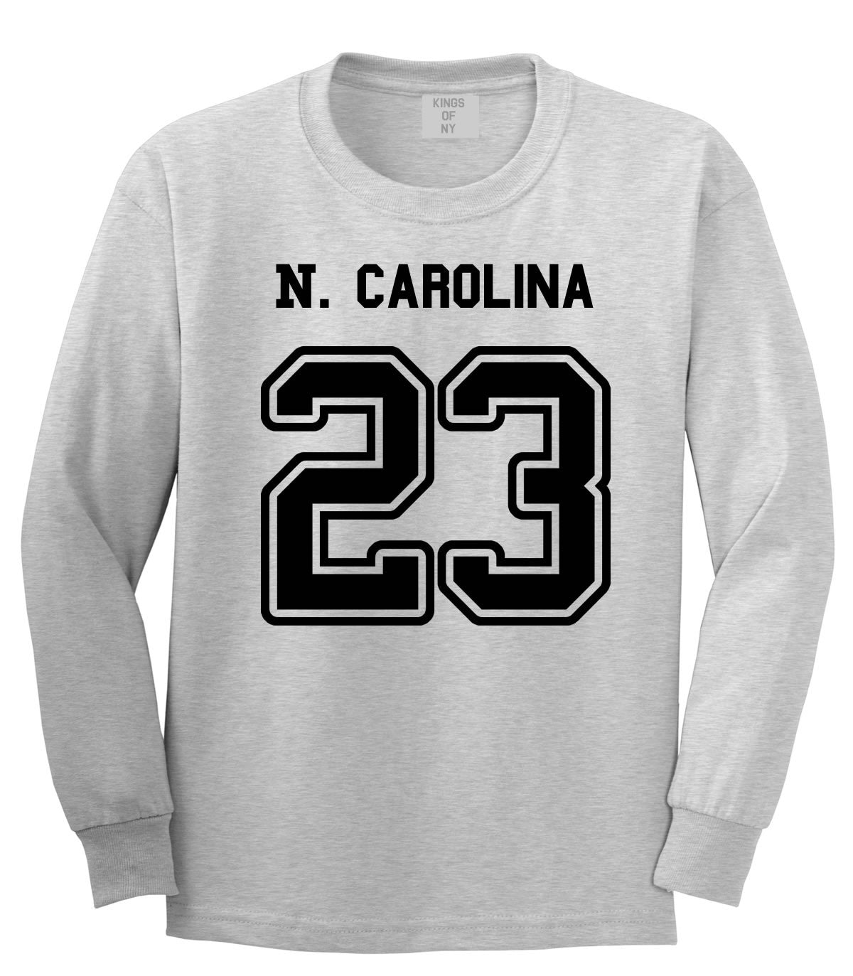 Sport Style North Carolina 23 Team State Jersey Long Sleeve T Shirt