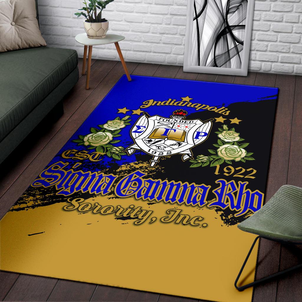 Sigma Gamma Rho Area Rug Paint Style A31 Wardrobe Collective