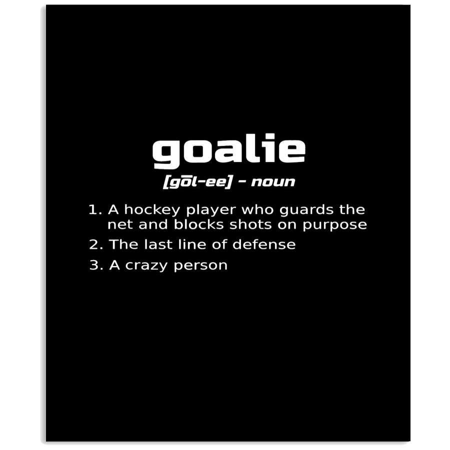 Hockey Goalie A Crazy Person Custom Design For Sport Lovers Vertical