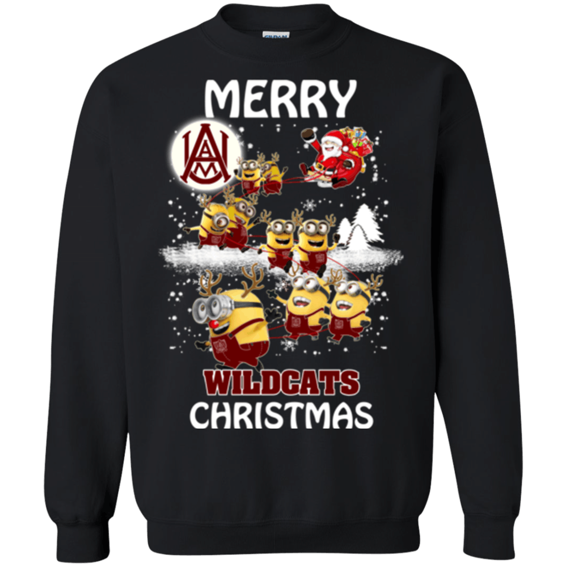 Fantastic Alabama AM Bulldogs Minion Ugly Christmas Sweaters Santa