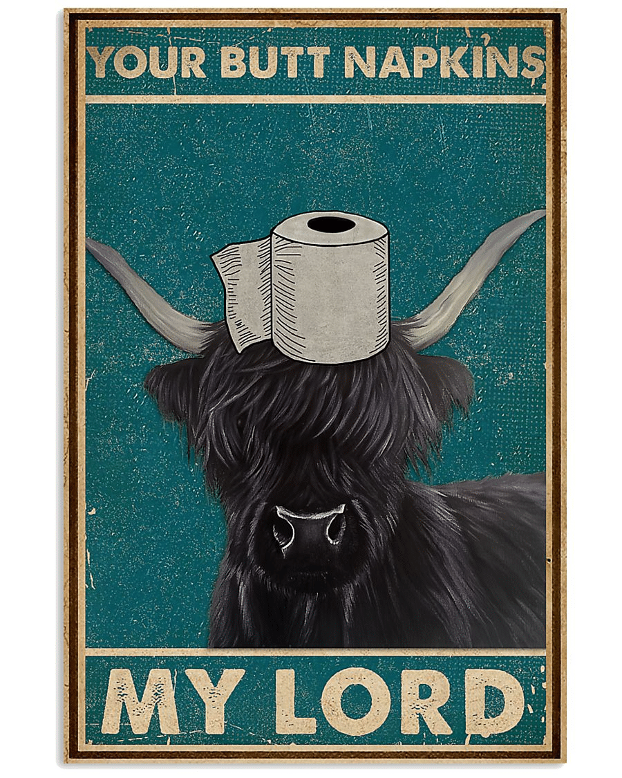 Your Butt Napkins My Lord Yak Poster Poster Art Design