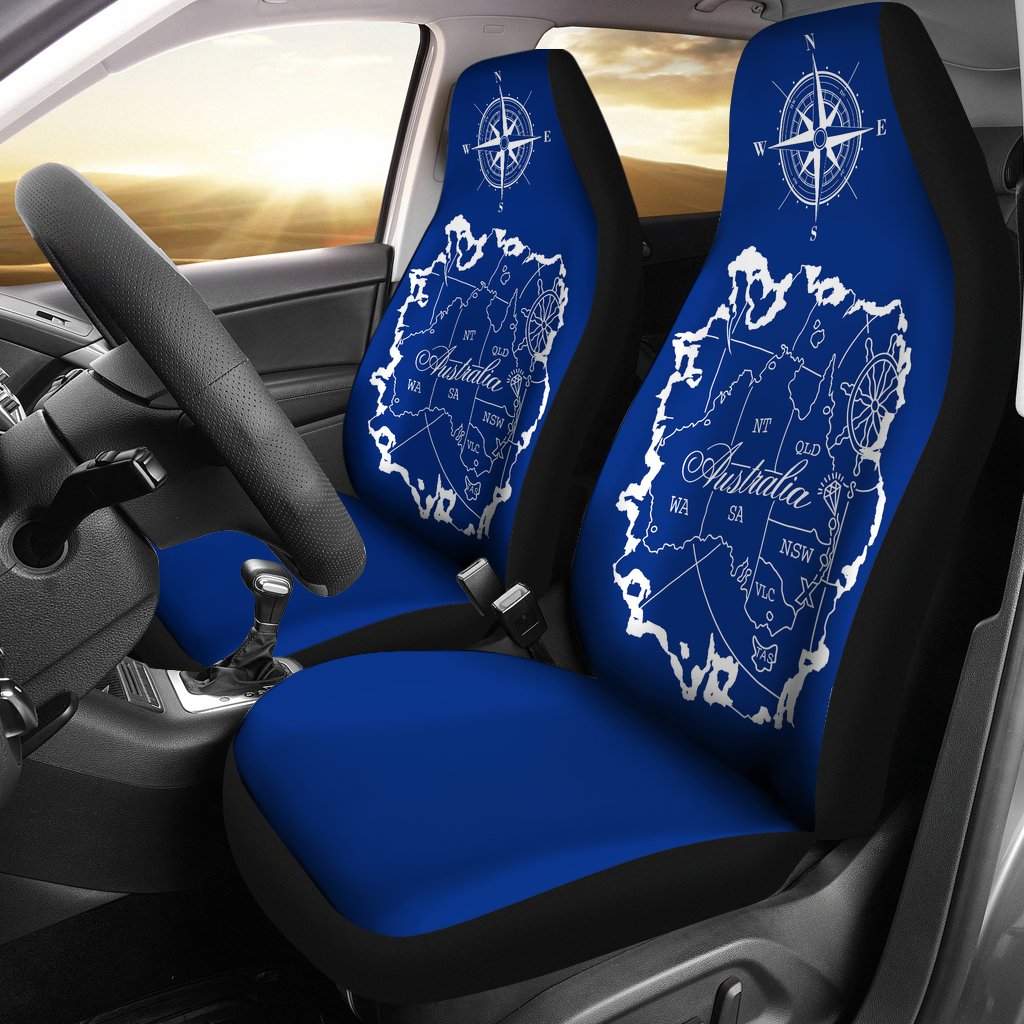 Car Seat Cover Australia Map Seat Cover Map Compass Universal Fit
