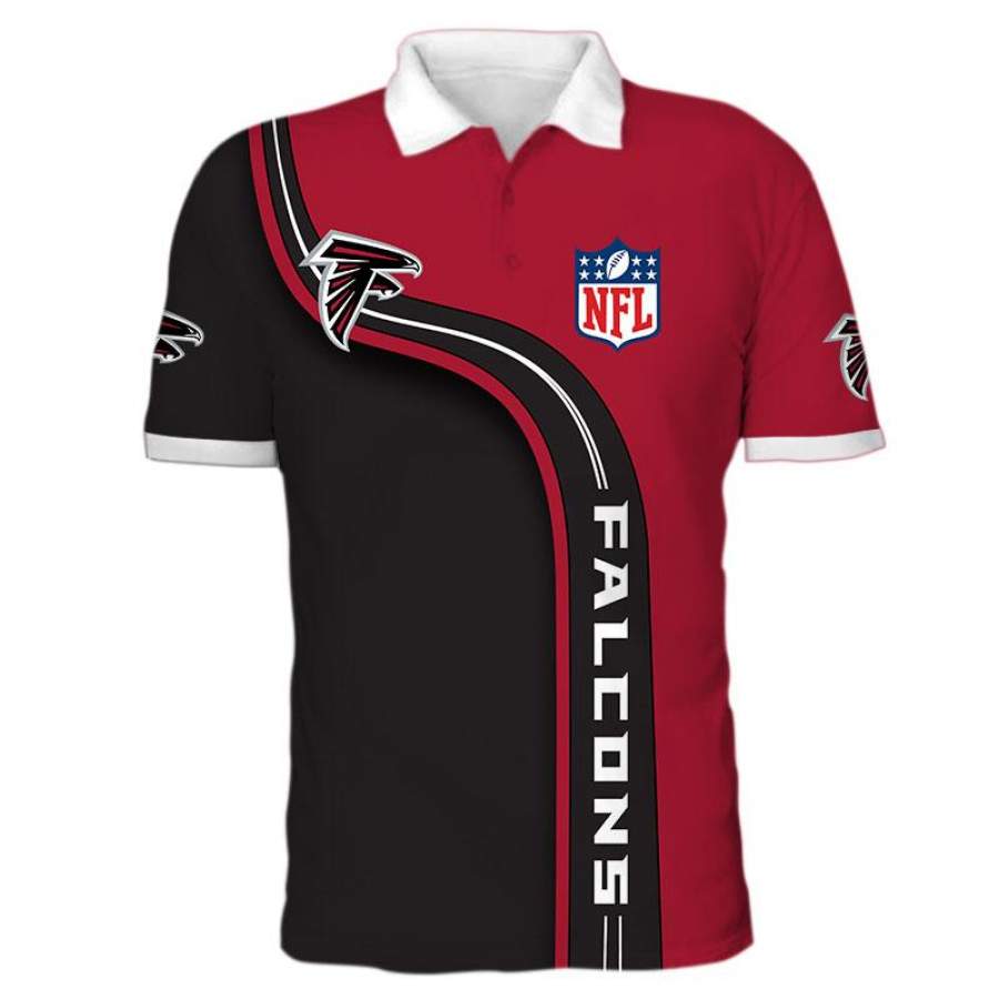 Men’s Atlanta Falcons Polo Shirt 3D Amelio Shop