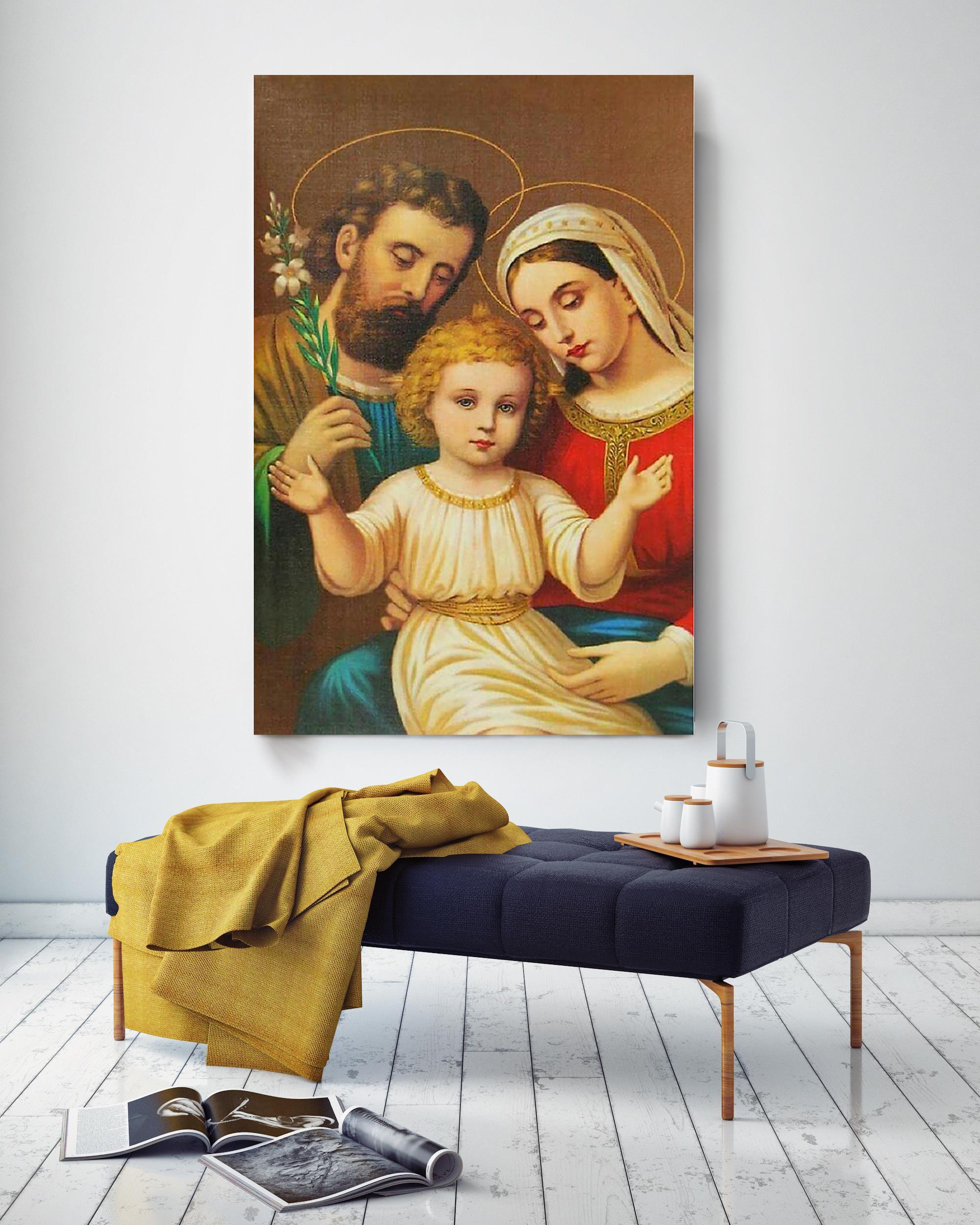 Jesus Family Christian Wall Art Gift For Christmas Decor Son Of God