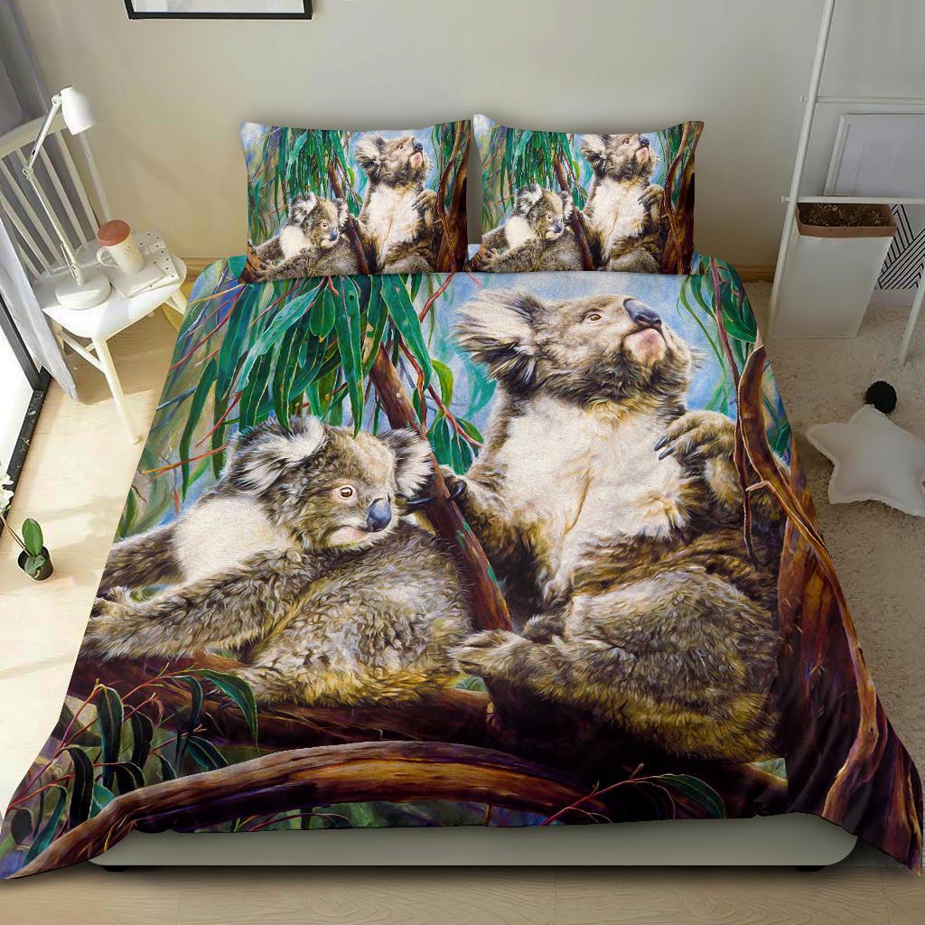 Bedding Set Koala And Joey Bedding Set 3D Art Vergors Store