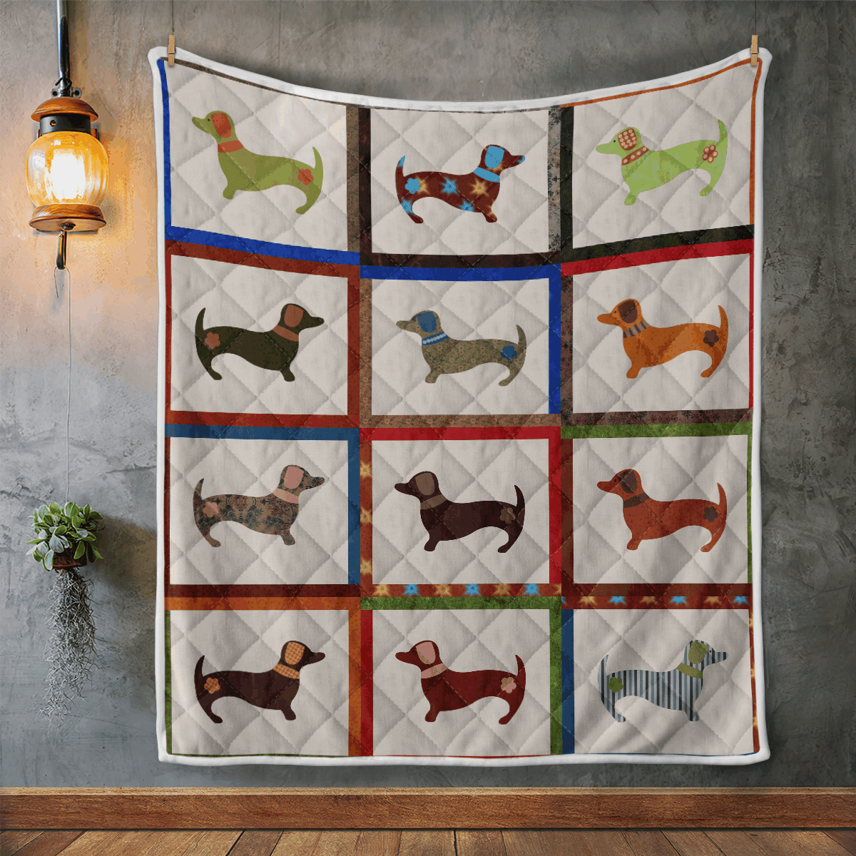 Dachshund Cla2910191Q Quilt Blanket Corethermax