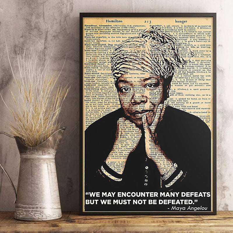 Black African American Canvas Art Colorful Afrocentric Poster Black