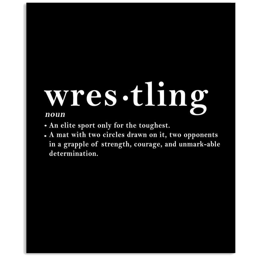 Wrestling Definition Noun Custom Design Gift Vertical Poster Poster Art Design