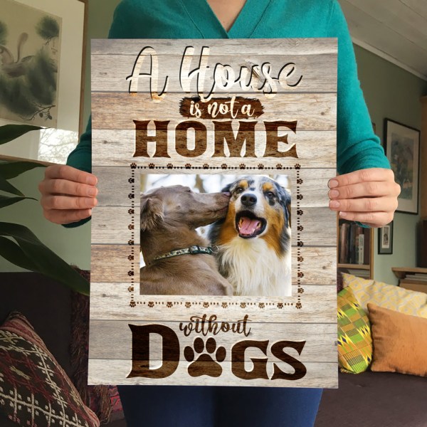 Personalized Dog Wall Art A House Is Not Home Without Dogs Poster