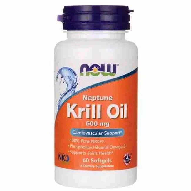 Krill oil 500 mg 60 softgels Now