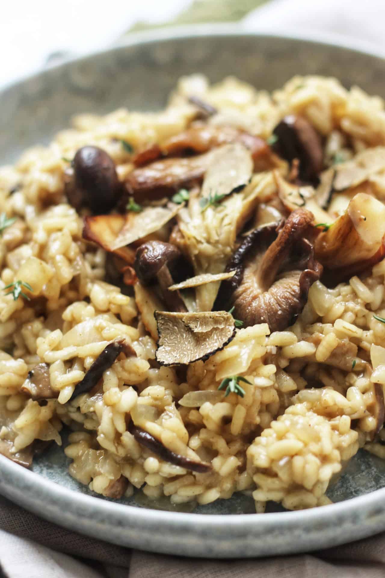 Mushroom Risotto with Summer Truffles