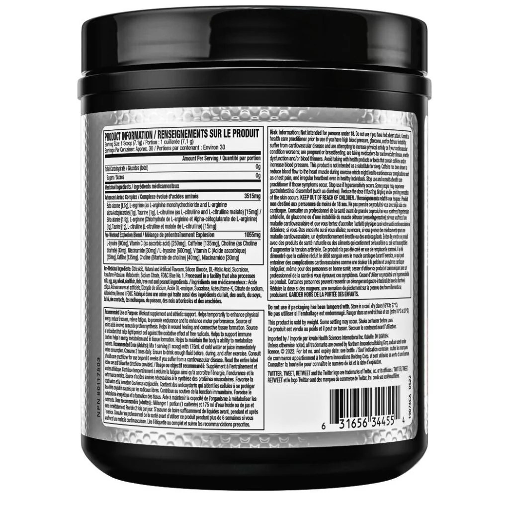 Six Star PRE WORKOUT EXPLOSION, 60 Servings SupplementSource.ca