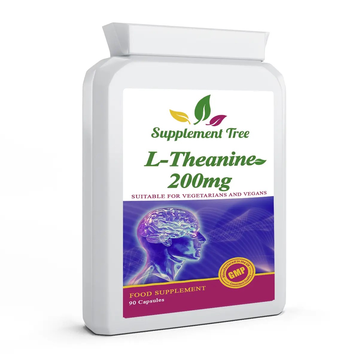 LTheanine 200mg 90 Capsules Supplement Tree