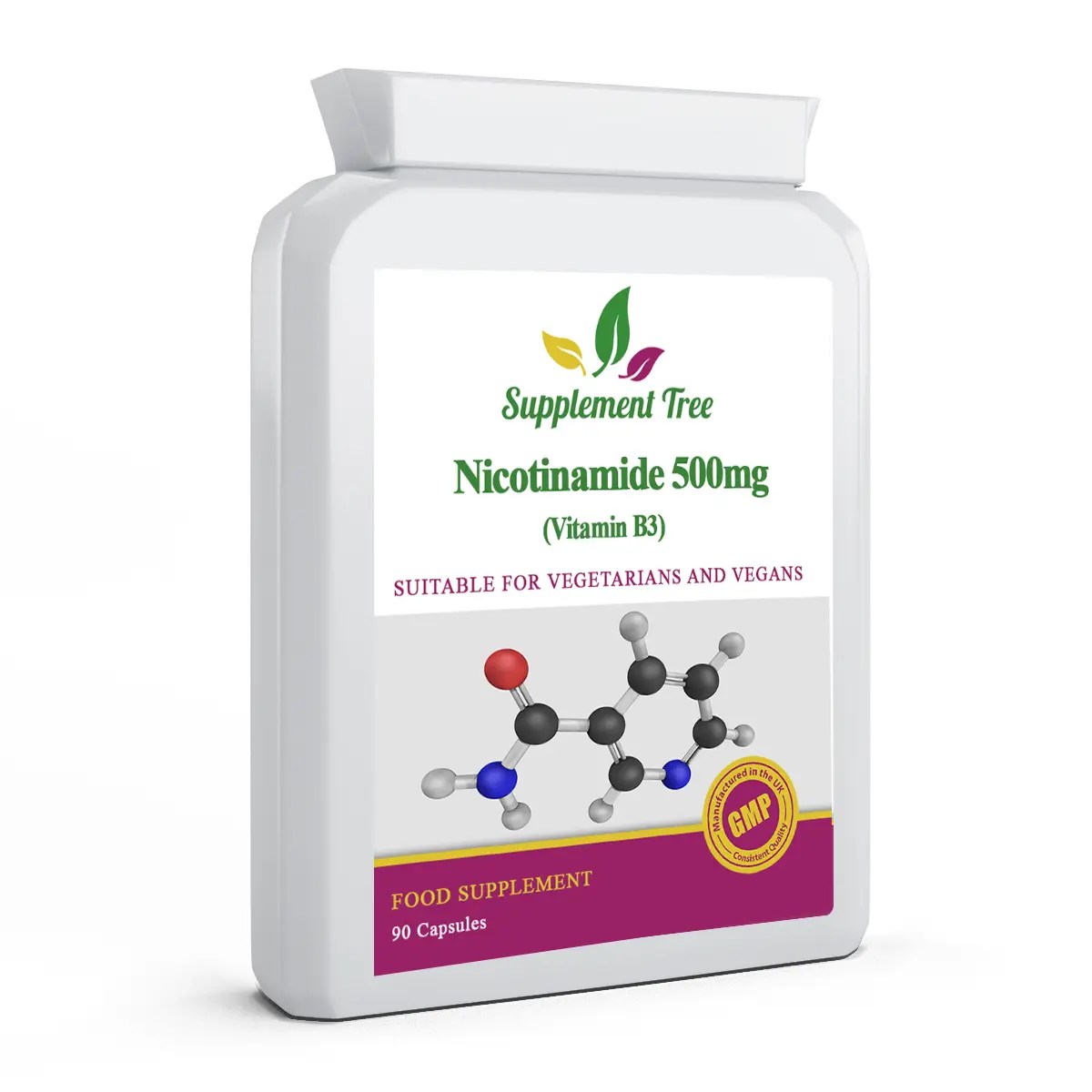 Vitamin B3 Nicotinamide 500mg 90 Capsules (Flush Free Niacin