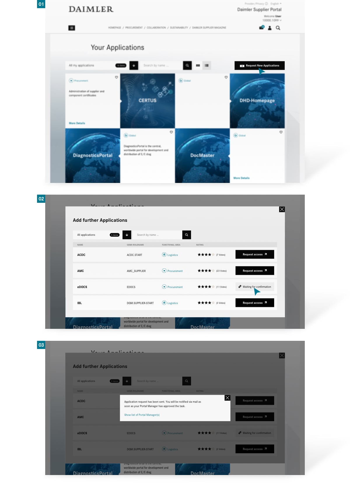 Applications | Daimler Truck Supplier Portal
