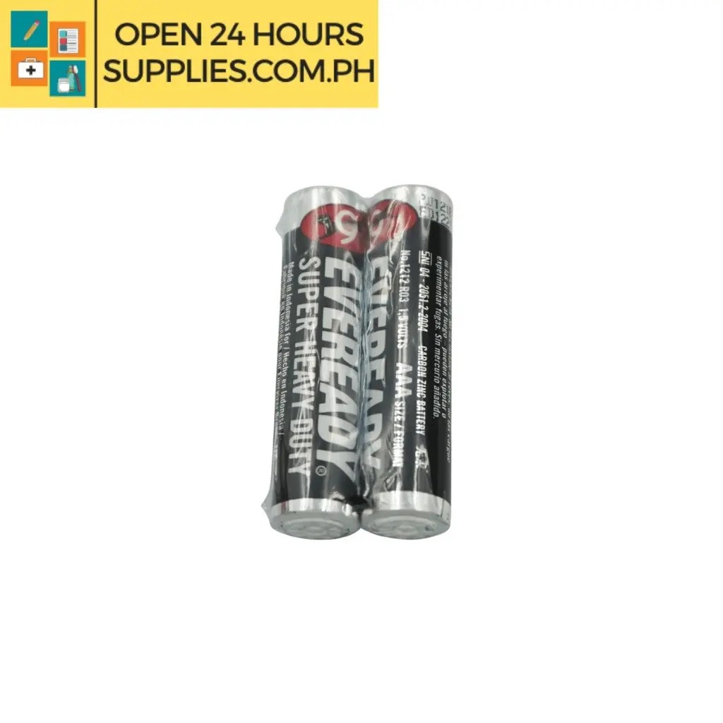 Eveready Super Heavy Duty Batteries AAA 2pcs Supplies 24/7 Delivery