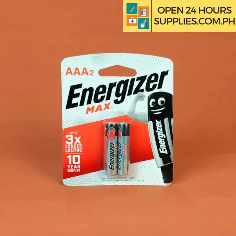 Batteries (Energizer Max) AAA 2 pcs Supplies 24/7 Delivery