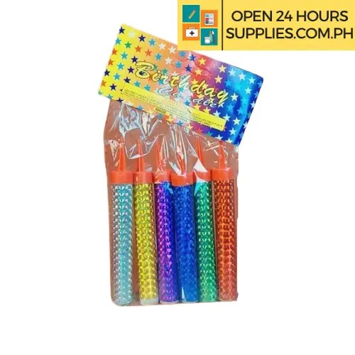 Birthday Candle (Unbranded) Sparkling Fountain Small 6 pcs Supplies
