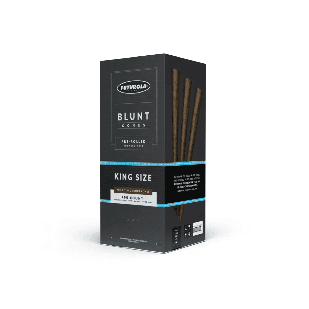 Futurola King Size Blunt Cones 109mm/26mm (400 Count) SupplyCo